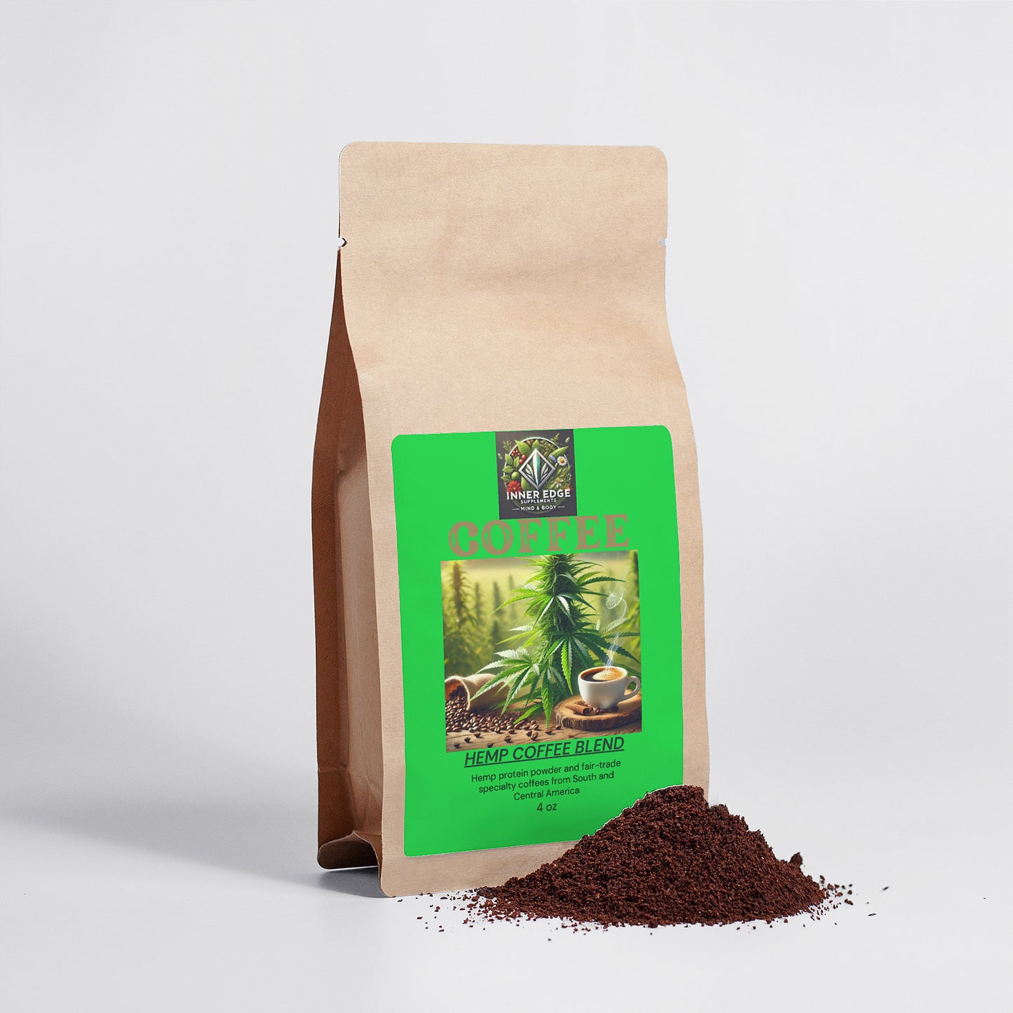 Hemp Coffee Blend - Medium Roast 4oz